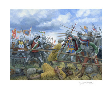 The Battle of Stoke - print from a painting by Graham Turner