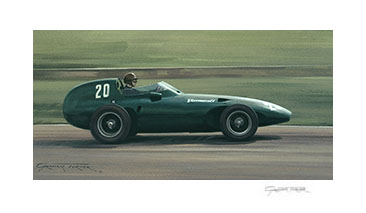 1957 British Grand Prix - 18"x 11" Giclée Print