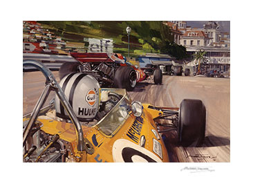 1971 Monaco Grand Prix - 20"x17" Giclee Print