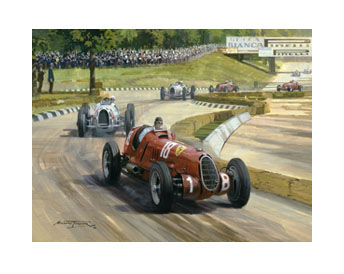 1936 Italian Grand Prix - 20"x 17" Giclée Print