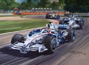 2008 Canadian Grand Prix, Montreal, Robert Kubica, BMW - Motorsport Art F1 Print by Michael Turner