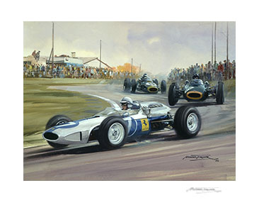 1964 United States Grand Prix - 20"x 17" Giclée Print
