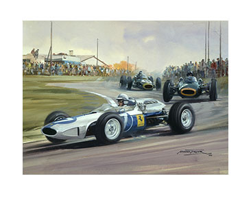 1964 United States Grand Prix - 20"x 17" Giclée Print