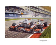 Lewis Hamilton, McLaren, 2010 Turkish Grand Prix - Motorsport F1 art print by Michael Turner