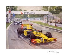Robert Kubica, Renault, 2010 Australian Grand Prix - Motorsport F1 art print by Michael Turner