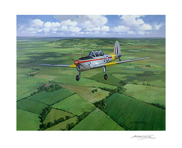 Halton Local, DH Chipmunk - Aviation Art Print by Michael Turner