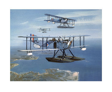 Mediterranean Flight, Fairey IIID over Malta - Aviation Art Print by Michael Turner