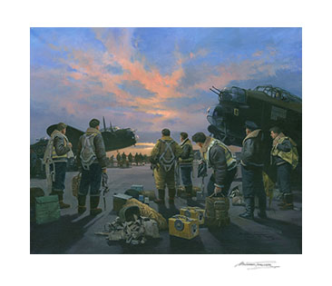 At the Going Down of the Sun - Aviation Art print by Michael Turner