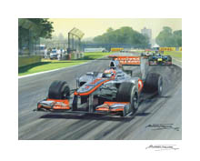 2012 Australian Grand Prix, Jenson Button, McLaren - F1 Art Print by Michael Turner