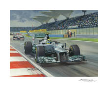 2012 Chinese Grand Prix, Nico Rosberg, Mercedes - Formula 1 Art Print