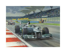 2012 Chinese Grand Prix, Nico Rosberg, Mercedes - Formula 1 Art Print