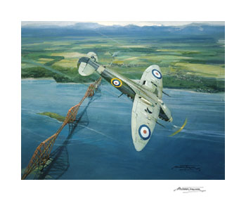 Eric 'Winkle' Brown, Supermarine Seafire - Aviation print by Michael Turner