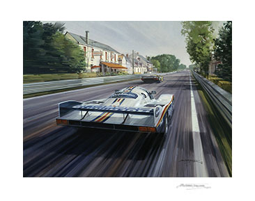1983 Le Mans, Porsche 956 - Motorsport Art Print by Michael Turner