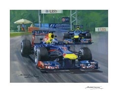 2013 Malaysian Grand Prix, Sebastian Vettel, Red Bull - Formula 1 Art Print