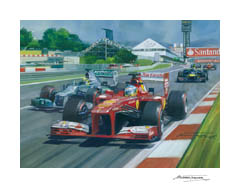 2013 Spanish Grand Prix, Fernando Alonso, Ferrari - Formula 1 Art Print