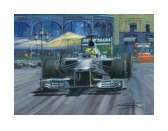 2013 Monaco Grand Prix, Nico Rosberg, Mercedes - Formula 1 Art Print