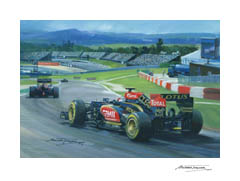2013 German Grand Prix, Kimi Raikkonen - Formula 1 Art Print