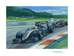 2015 Austrian Grand Prix, Nico Hulkenberg - Formula 1 Art Print
