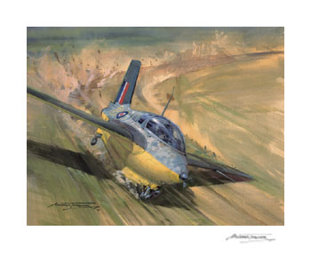 Eric 'Winkle' Brown, Messerschmitt 163 - Aviation print by Michael Turner