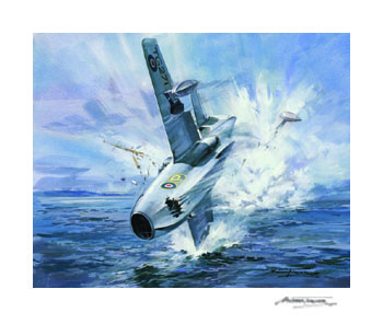 Eric 'Winkle' Brown, Saunders Roe SRA1 - Aviation print by Michael Turner