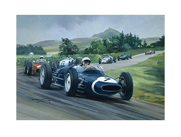 Moss Magic - 1961 German Grand Prix - 20"x 17" Giclée Print