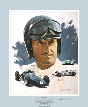 Graham Hill - Motorsport art print by Graham Turner