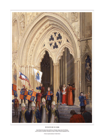 Richard III, York Minster - Medieval Art print by Graham Turner