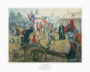 The Battle of Northampton 1460, Wars of the Roses - Medieval art print by Graham Turner