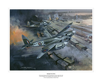 De Havilland Mosquito - Aviation print from painting by Michael Turner