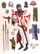 English Knight c.1290 - Original Painting