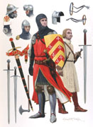 English Knight c.1310 - Original Painting