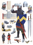 English Knight c.1350 - Original Painting
