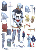 English Knight c.1390 - Original Painting