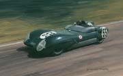 1957 Le Mans, Lotus 11 - Original Motorsport painting by Graham Turner
