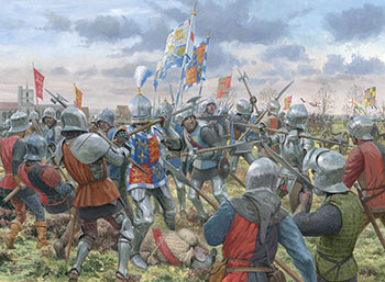 The Second Battle of St. Albans - Painting by Graham Turner