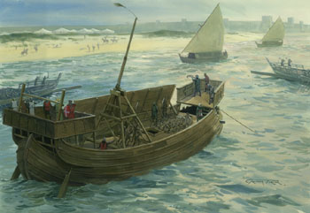 Crusader ships - Original Painting
