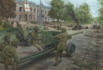 Arnhem Struggle - painting by Graham Turner