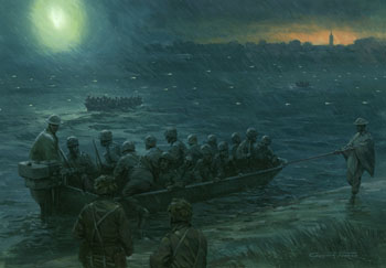 Arnhem Evacuation - painting by Graham Turner