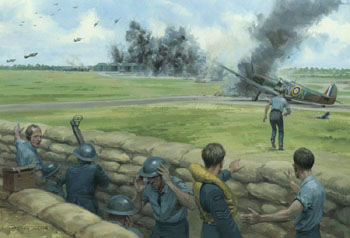 Battle of Biggin Hill - painting by Graham Turner