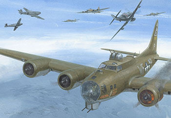 B-17 - Painting by Graham Turner from Osprey book 'Big Week' 1944