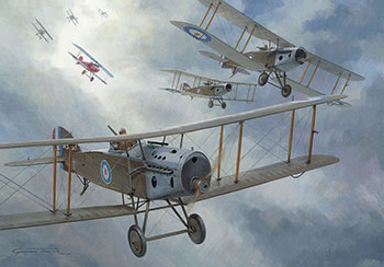 Bristol F2A Original Painting by Graham Turner GAvA