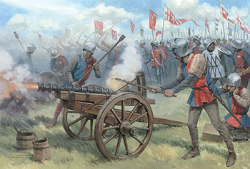The Artillery of Richard III at Bosworth - Original Painting by Graham Turner