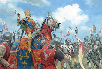 Richard III at Bosworth - Original Painting by Graham Turner