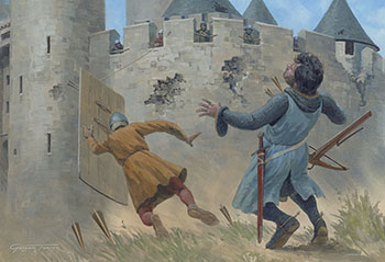 Original painting by Graham Turner from the Osprey book Bouvines 1214
