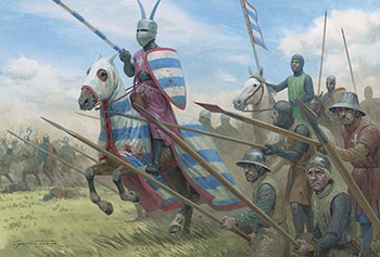 Original painting by Graham Turner from the Osprey book Bouvines 1214