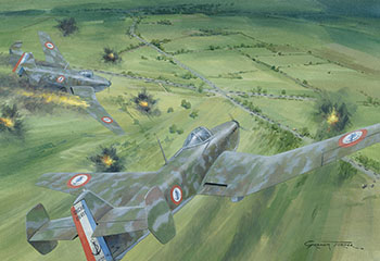 Painting by Graham Turner from Osprey book France 1940