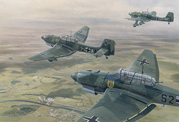 Painting by Graham Turner from Osprey book France 1940