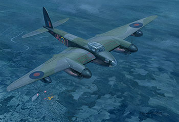 Painting of a De Havilland Mosquito by Graham Turner from Osprey book Normandy 1944