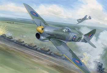 Painting of a Hawker Tempest by Graham Turner from Osprey book Normandy 1944