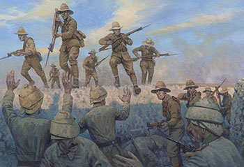 Original paintings from the Osprey book Sinai 1916-17 by Graham Turner